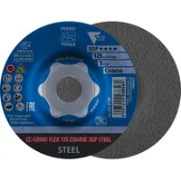 pferd tools CC-GRIND FLEX Schleifscheibe 125x22,23 mm COARSE Speziallinie SGP STEEL für Stahl
