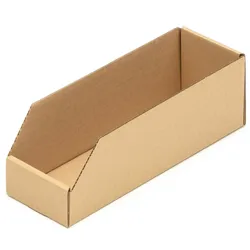KK Verpackungen 25 Regalkartons 300 x 100 x 100 mm Sortierboxen Lagerboxen Aufbewahrung Wellpappe