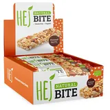 HEJ Natural HEJ Bite Bio-Nuss-Riegel - Low-Carb Snack mit Nüssen - Veganer Energieriegel mit Mandeln, Erdnüssen & gepufftem Quinoa - Glutenfrei - Roasted Nuts 12 x 40g
