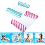 2-teiliges Mehrzweck-hängematten-set, Faltbare Wasserhängematte, 4-in-1 Aufblasbare Poolhängematte, Aufblasbare Schwimmende Poolhängematte Für Erwachsene, Sommer-strand-whirlpool