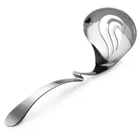 Alessi ESI24 - Perforierte Schöpfkelle für Mozzarella, Edelstahl 18/10,