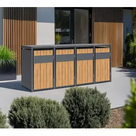 Westmann Mülltonnenbox Varius 4 265 x 116 cm grau
