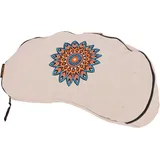 Guru-Shop Meditationskissen Yoga Kissen Mond, Yogakissen, bedrucktes.. weiß 43 cm x 22 cm