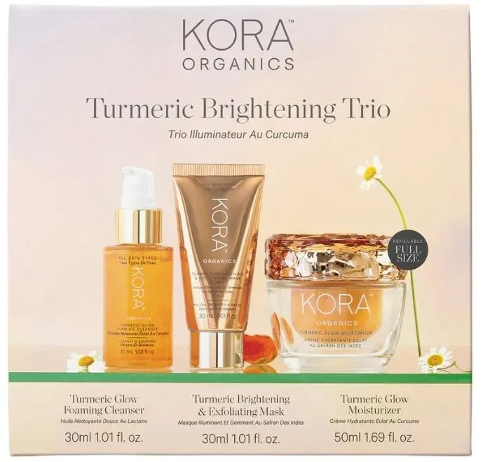 KORA Organics Tumeric Brightening Trio (3 pc)