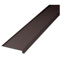 Inefa Dachstreifen für Dachrinne, zweiseitig gekantet Dunkelbraun
