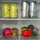Intirilife 6-teiliges Kühlschrank Boxen Set Durchsichtige Vorratsschrank Organizer - 24.8 x 14.1 x 6.5 / 25.6 x 15 x 8.7 / 26.8 x 16.3 x 8.7 cm Küchenzubehör
