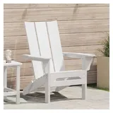 vidaXL Klappbarer Adirondack-Stuhl 80,5 x 74,5 x 90 cm weiß
