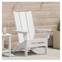 vidaXL Klappbarer Adirondack-Stuhl 80,5 x 74,5 x 90 cm weiß