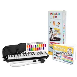 Melodica Set Black (incl. German method. case. mouthpiece)