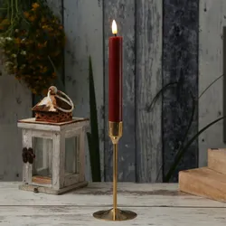 Stabkerzenhalter Kerzenständer Tafelkerzenhalter Kerzenhalter gold 15,5cm