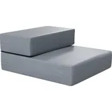 Haustiertreppe Tierunterlage 2 Stufen Klappbar Hundetreppe Treppe Unterlage Für Katzen Und Hunde Grau L45 X B39 X H20 Cm