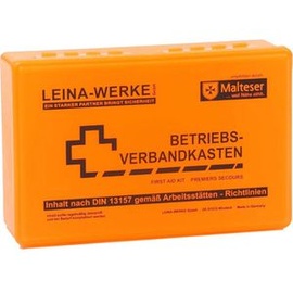 Leina-Werke Verbandskasten DIN 13157, Betriebsverbandkasten, orange