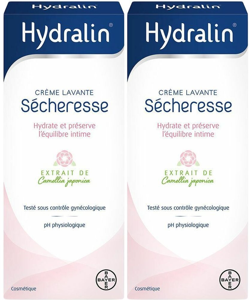 Hydralin Sécheresse Crème Lavante Hydratante 200 ml 2x200 ml crème