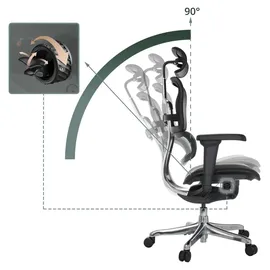 HJH Office Ergohuman Ultra L Gen2 Leder Schwarz