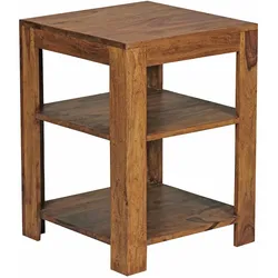 Massivholz Bücherregal: Mehrzweck-Stauraum, Sheesham, handgefertigt, pflegeleicht. 44x44x60 cm | Kadima Design