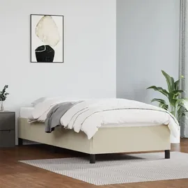 vidaXL Bettgestell 90 x 200 cm Creme