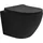 luxebath Wand-WC mit WC-Sitz Schwarz matt