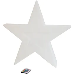 OUTFLEXX Exklusivmodell Star in Star Dekoleuchte, Polyethylen, 55x14x52 cm, inkl. Fassung und LED-Leuchtmittel