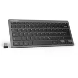TeckNet Slim Kabellose Tastatur DE