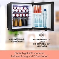Happy Hour 45 Mini-Kühlschrank Minibar Getränkekühlschrank 45 L 26 dB
