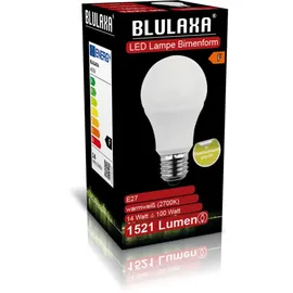 blulaxa® LED Birnenform 14W (100W) E27 1521lm WW