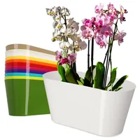 Kadax Blumentopf aus Kunststoff, 27 cm, breiter Topf, Pflanzentopf,