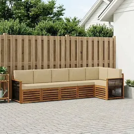 vidaXL Ecksofa Set 5 pcs Loungeset beige