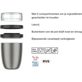 Mepal Ellipse Thermo-Lunchpot, Vivid mauve 500ml