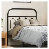VidaXL Kopfteil Metall Schwarz 80 cm