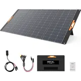 OSCAL PM400 Faltbares Solarpanel 400W Mobile Solaranlage für Powerstation Solarspeicher Solargenerator, IP65 Wasserdicht