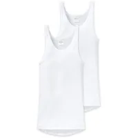 SCHIESSER Unterhemd / Tanktop Original Classics Doppelripp, in weiß | Gr.: 3XL
