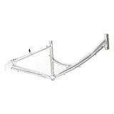 Non-Branded Fahrradrahmen 24 Zoll Alu Kinder City Fahrrad Rahmen Mädchen silberfarben