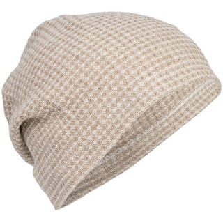 beties Beanie Leinen-Waffelpique Sauna (1-St) Saunahut Saunakappe aus reinem Leinen, Waffel-Pique beige