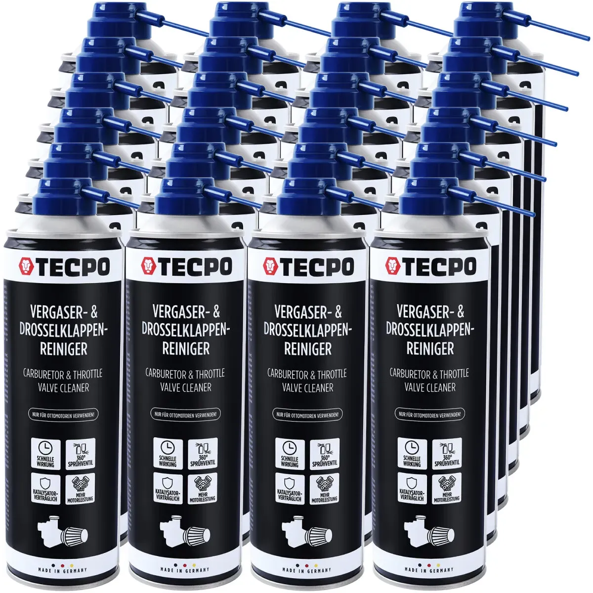 TECPO Vergaser & Drosselklappen Reiniger Ansaug-System-Reinigung...