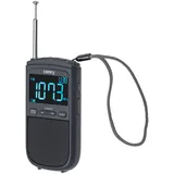 Camry CR 1905 Tragbares Digitalradio, LCD-Display, FM/Am, Akku 900 mAh, USB-C, Teleskopantenne, Schwarz