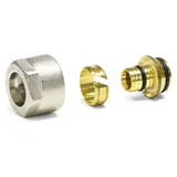 Sanpro Klemmverschraubung - Klemmringverschraubung für Verbundrohr - 3/4", Größe 17x2
