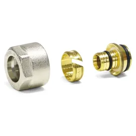 Sanpro Klemmverschraubung - Klemmringverschraubung für Verbundrohr - 3/4", Größe 17x2
