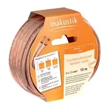 in-akustik Lautsprecherkabel 2x 0,75mm² transparent 6m