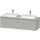 Duravit Duravit, Waschtischunterschrank wandhängend „L-Cube“ 162 × 48,2 × 55 cm) Betongrau Matt, links und rechts