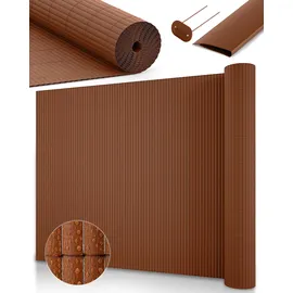 Sol Royal Sichtschutzelement 80 x 500 cm Braun Bambus