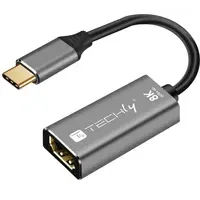TECHLY USB-C auf HDMI 2.1 Adapter 8K@60Hz 15 cm