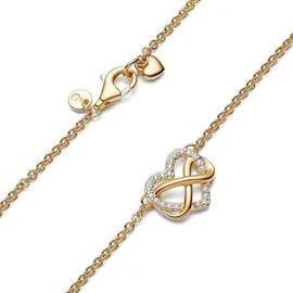 Pandora Funkelnde Unendlichkeits-Herz Goldfarben