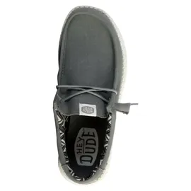 HEYDUDE Wally Canvas Herren Light Grey 41