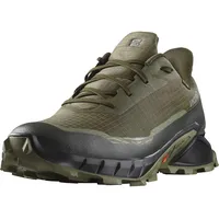 Salomon Alphacross 5 Gore-Tex wasserdichte Herren Trail-Laufschuhe, Outdoor-bereit, Wasser- und Wetterschutz, Anhaltender Komfort, Olive Night, 46 2/3