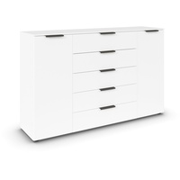 RAUCH Möbel Kommode Graphitfarben, Weiß, - 160x100x42 cm,