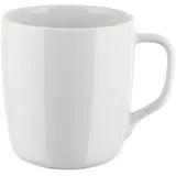 Alessi Itsumo NF07/89 - Design-Mug für den Täglichen Gebrauch, Minimalistische Ästhetik, aus Weißem Porzellan, 4x 30 cl, Weiß