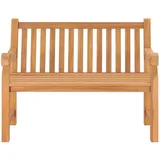 vidaXL Gartenbank 114 cm Teak Massivholz