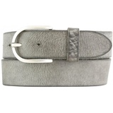 BELTINGER Damen-Gürtel aus weichem Vollrindleder Vintage-Look 4 cm | Jeans-Gürtel für Damen 40mm | Ledergürtel Used-Look | Dunkelgrau 130cm - 130 cm (Gesamtlänge 145 cm)