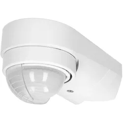 Bewegungsmelder 240° 1200W IP65 2 Sensoren 3 Montagetypen weiß 4797