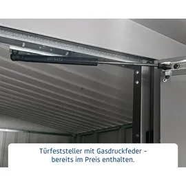 EcoStar Metallgerätehaus Euroline ESD14 graualuminium 310 x 310 cm 1-flg.